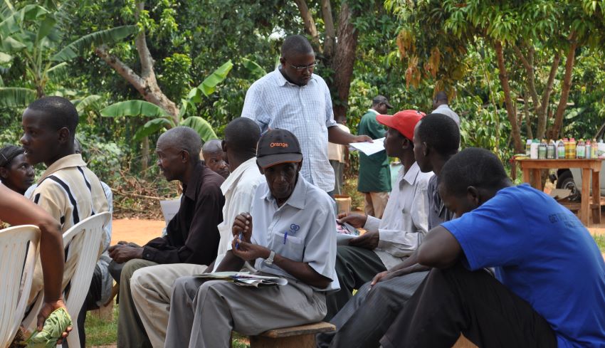 Ugandan Farmers at Plant Clinic