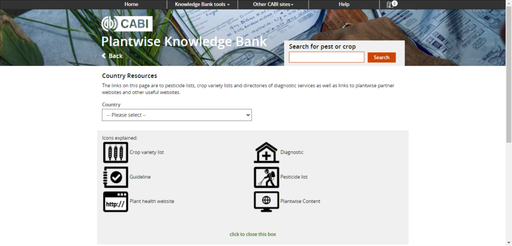 Plantwise Knowledge Bank Country Resources