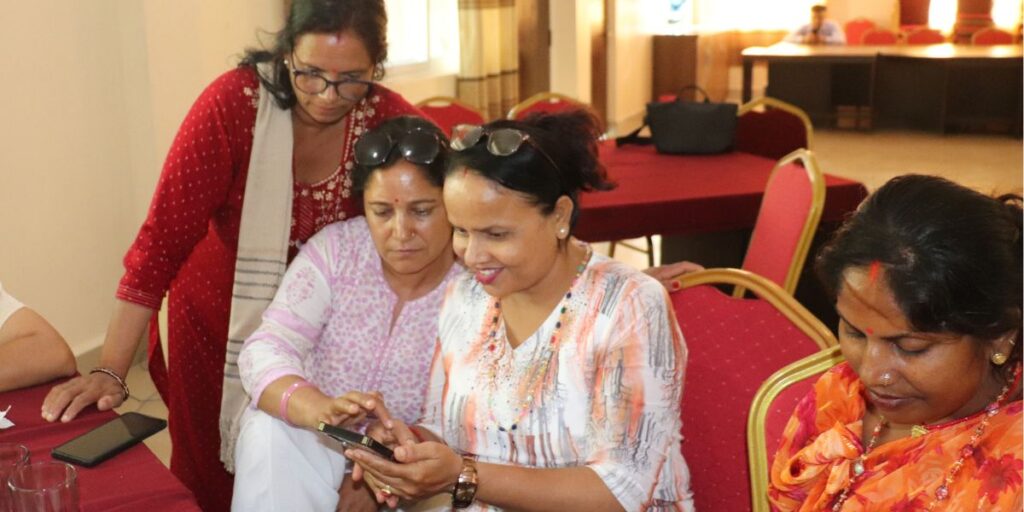 Participants of the digital literacy training in Nepal.