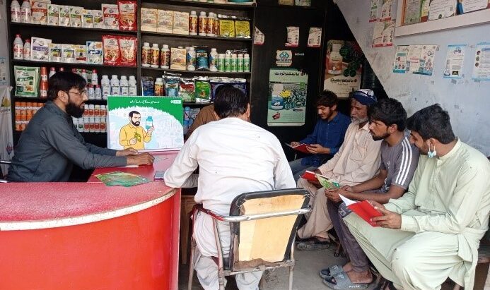 SBCC sessions on pesticide risk reduction with farmers in Punjab (credit: CABI)