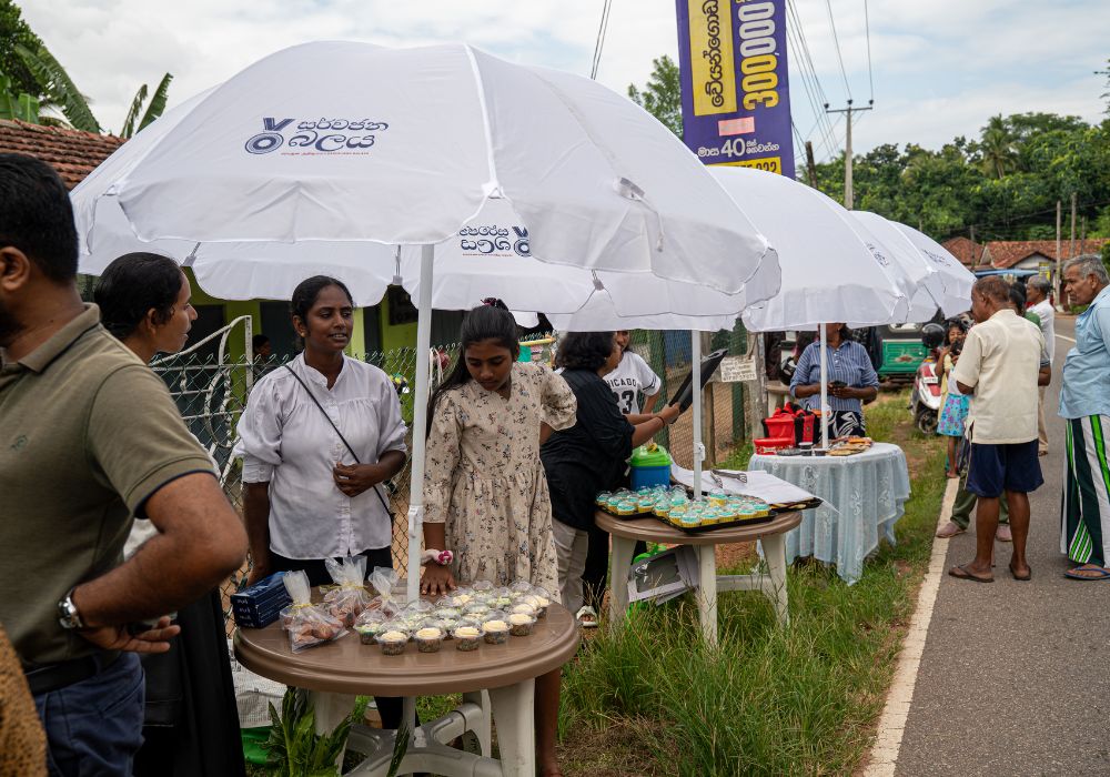 A market in Gampaha in Sri Lanka